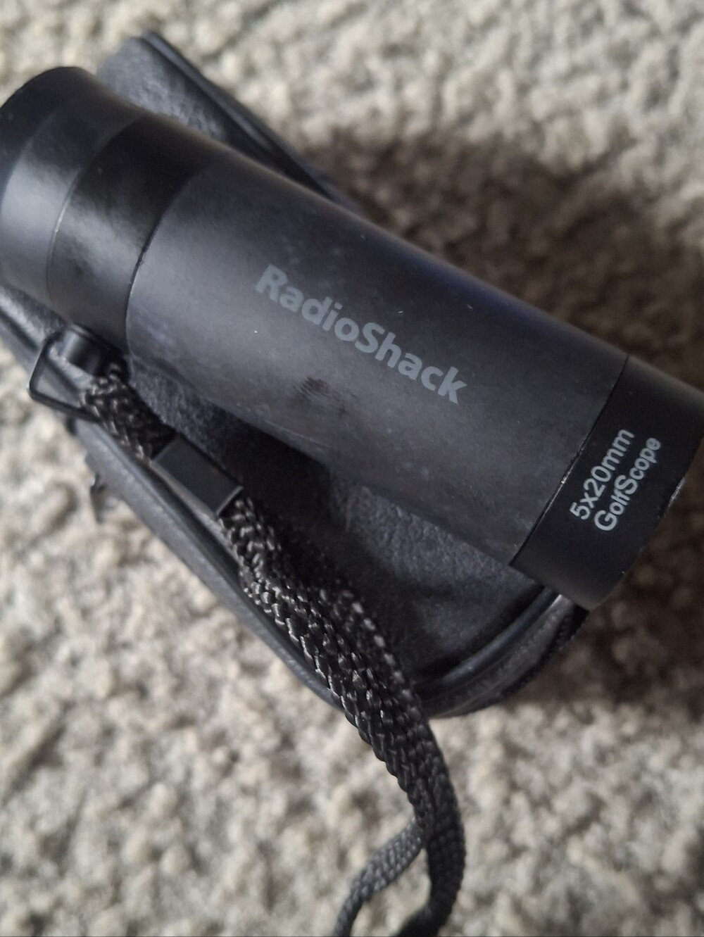 5x20mm Black Monocular - Compact Optics
